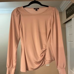 Express Blouse Pink Crimped Side